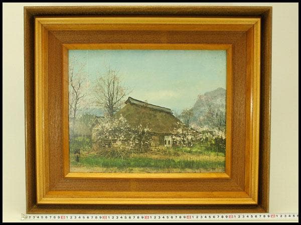 油絵調 レリーフ工藝画 田舎の風景 室内調度 壁飾り(ZE436)