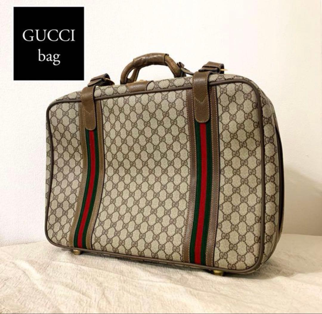 VINTAGE OLD GUCCI トラベルバッグ【あや】