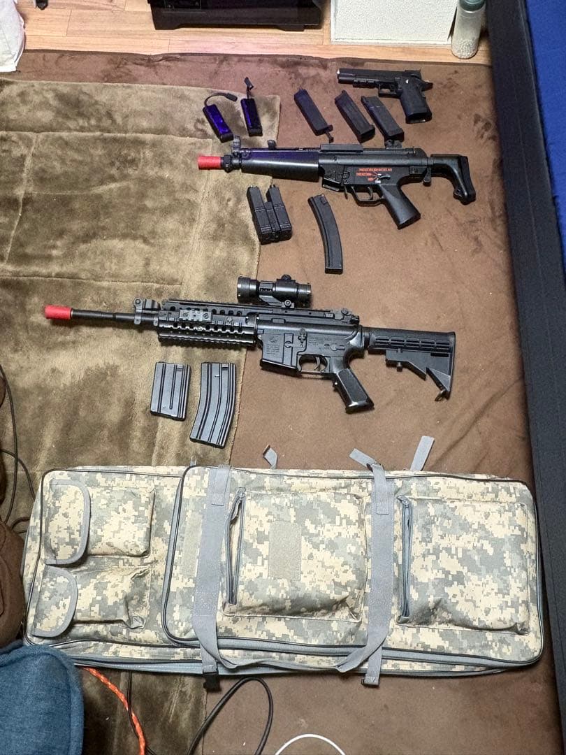 サバゲー中級者ワンセット(ガンバッグ1式）個別販売可 値下げしました