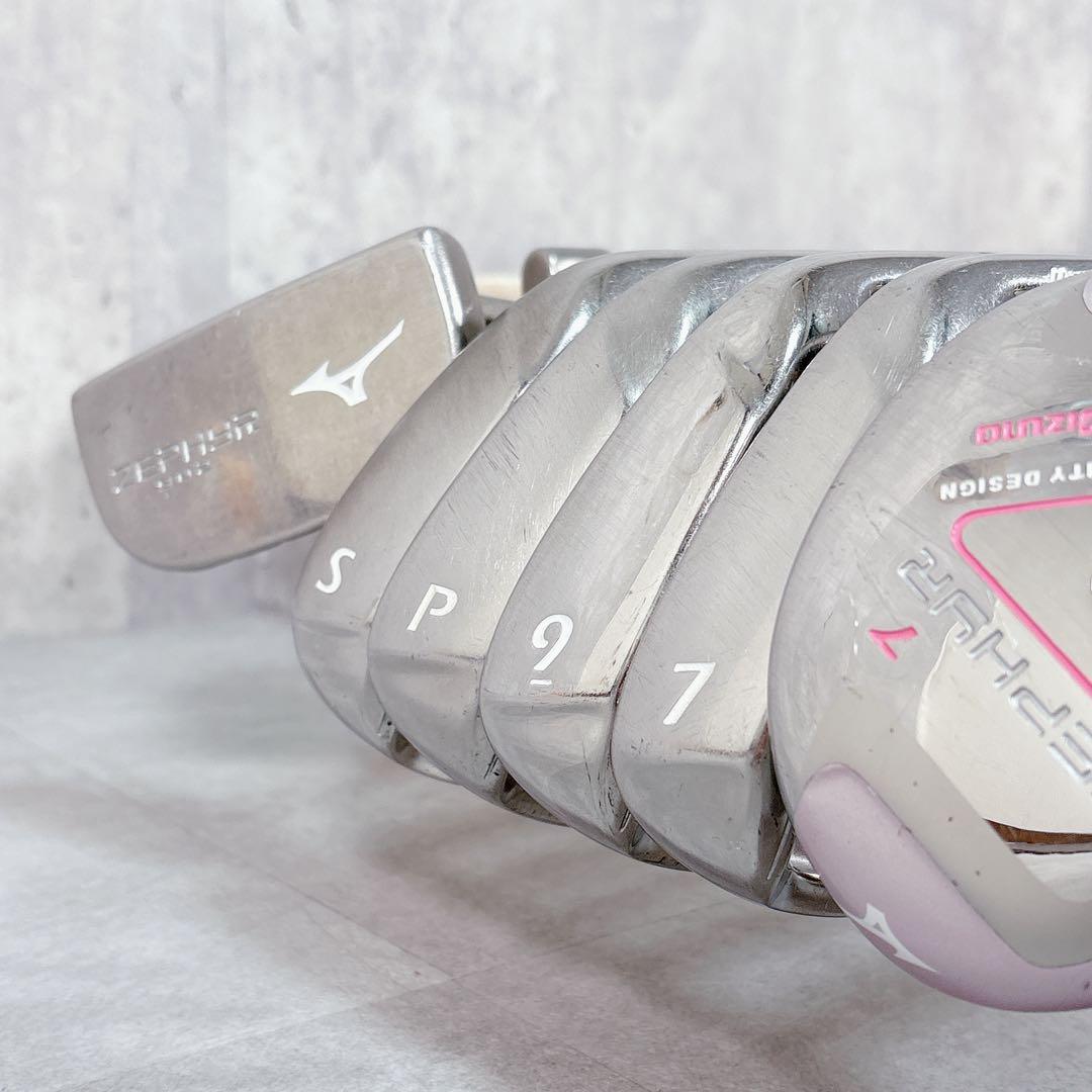 T209 ミズノ 他 ゴルフクラブ レディース セット ゼファー 格子柄 ナイキ