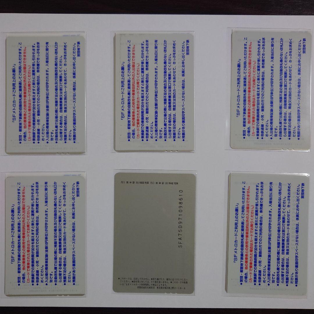 未使用メトロ旧プリペイドカード　川本喜八郎「三国志」シリーズ ①〜⑥セット