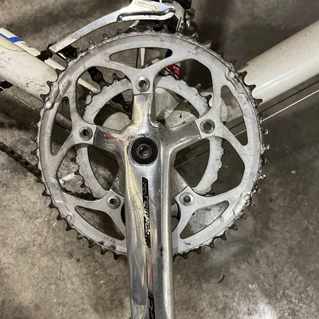 部品取り　ジャンク　GIANT ロードバイクフレーム 青白