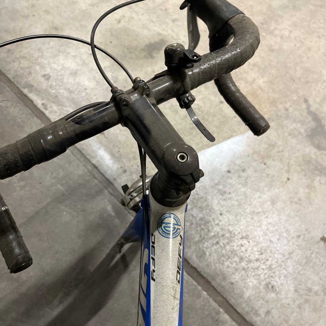 部品取り　ジャンク　GIANT ロードバイクフレーム 青白