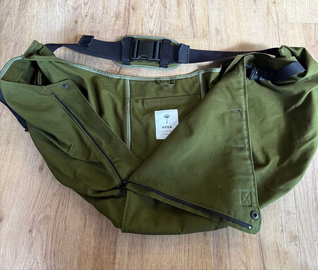 erva エルバ　スリングタイプ犬用キャリーバッグ オリーブ