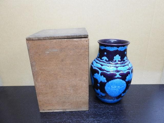 偕楽園花瓶　保存箱　ＭＡ385