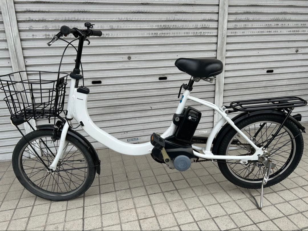 パナソニック電動自転車 20インチ 大容量バッテリー16Ah 鍵2個付き