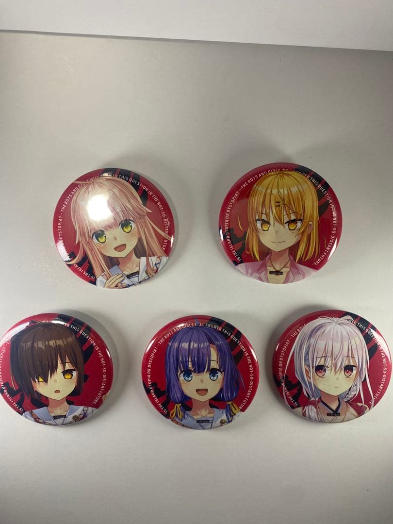 ぬきたし 缶バッジ　畔美岬 橘麻沙音　片桐奈々瀬　渡会ヒナミ　琴寄文乃