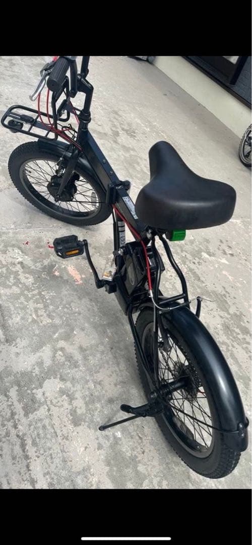 電動アシスト折りたたみ自転車 ブラック