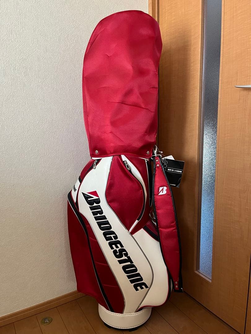 ブリヂストン　BRIDGESTONE キャディバッグ 未使用　赤　タグ付き