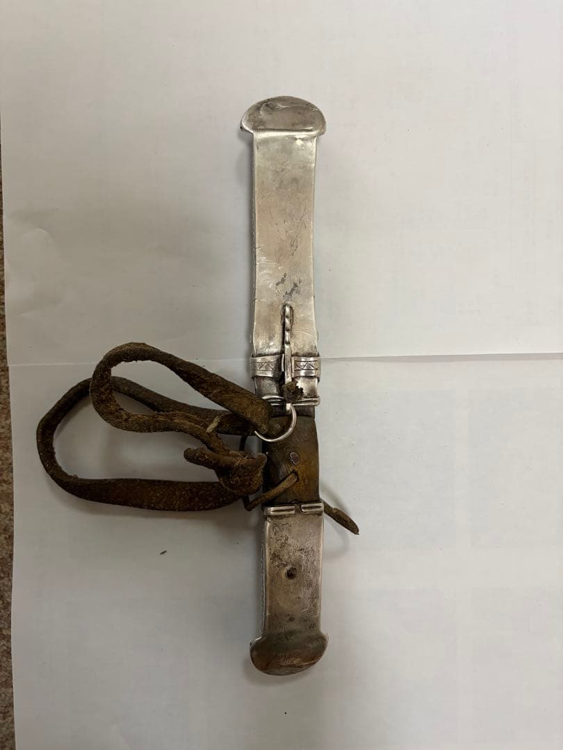 【希少品】チベット族　骨董　催事用　武具 Silver 激レア