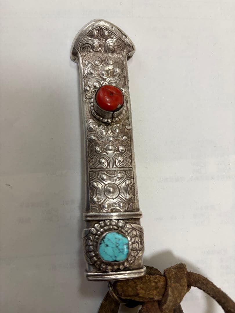 【希少品】チベット族　骨董　催事用　武具 Silver 激レア