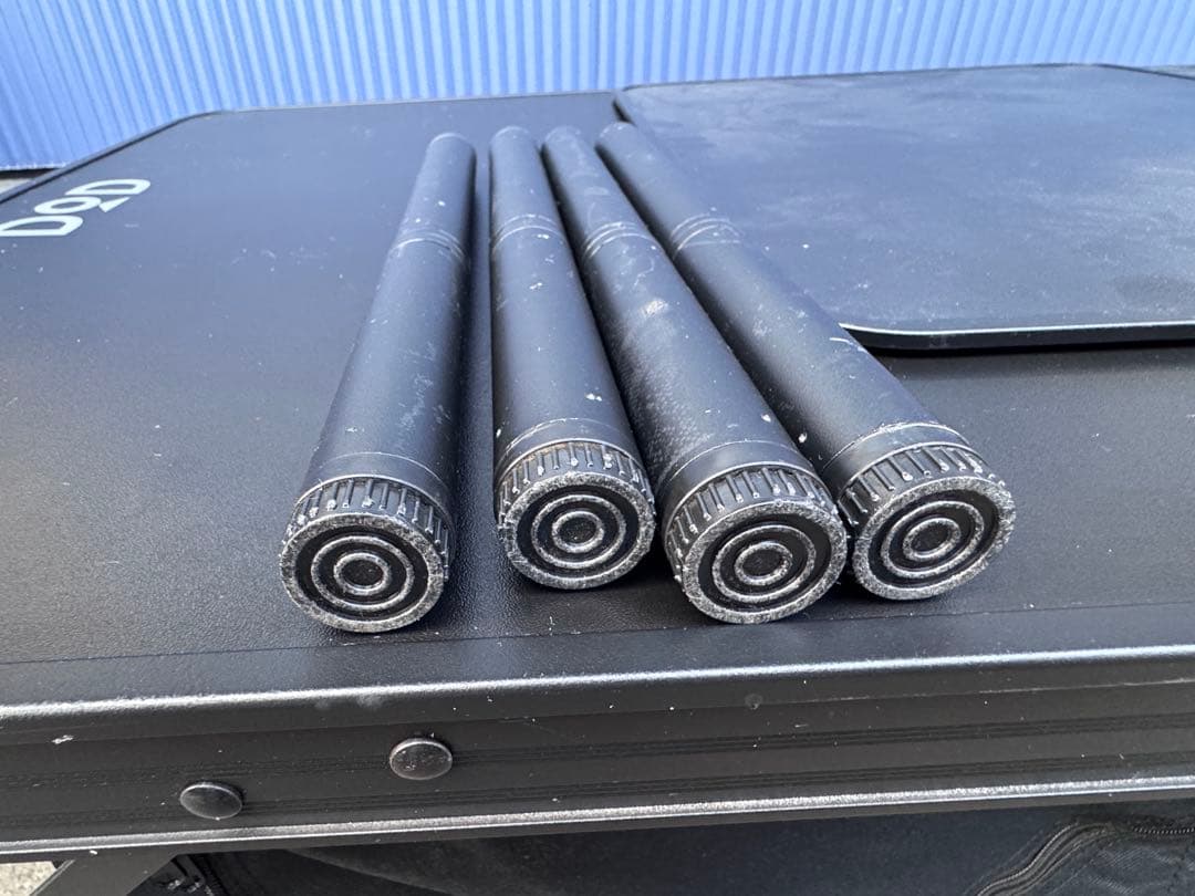 DOD グットラックテーブル 折りたたみ　高さ調整可4段階ブラック