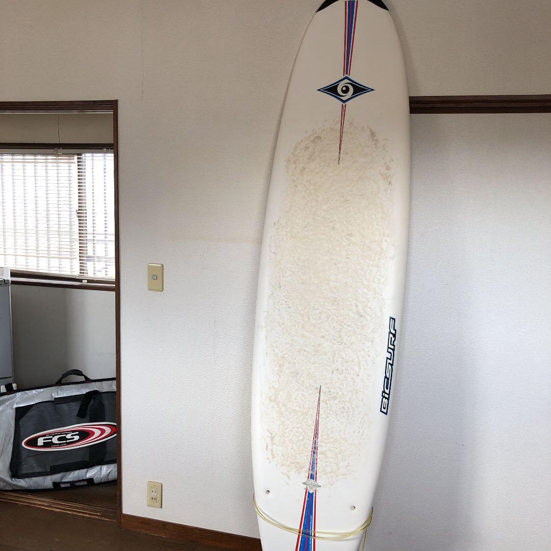 サーフボード　ロングボード　リーシュコード　フィン付き