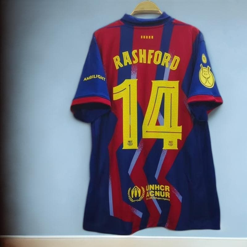 バルセロナ SUPRERCOPA RASHFORD 14番 半袖 シャツ