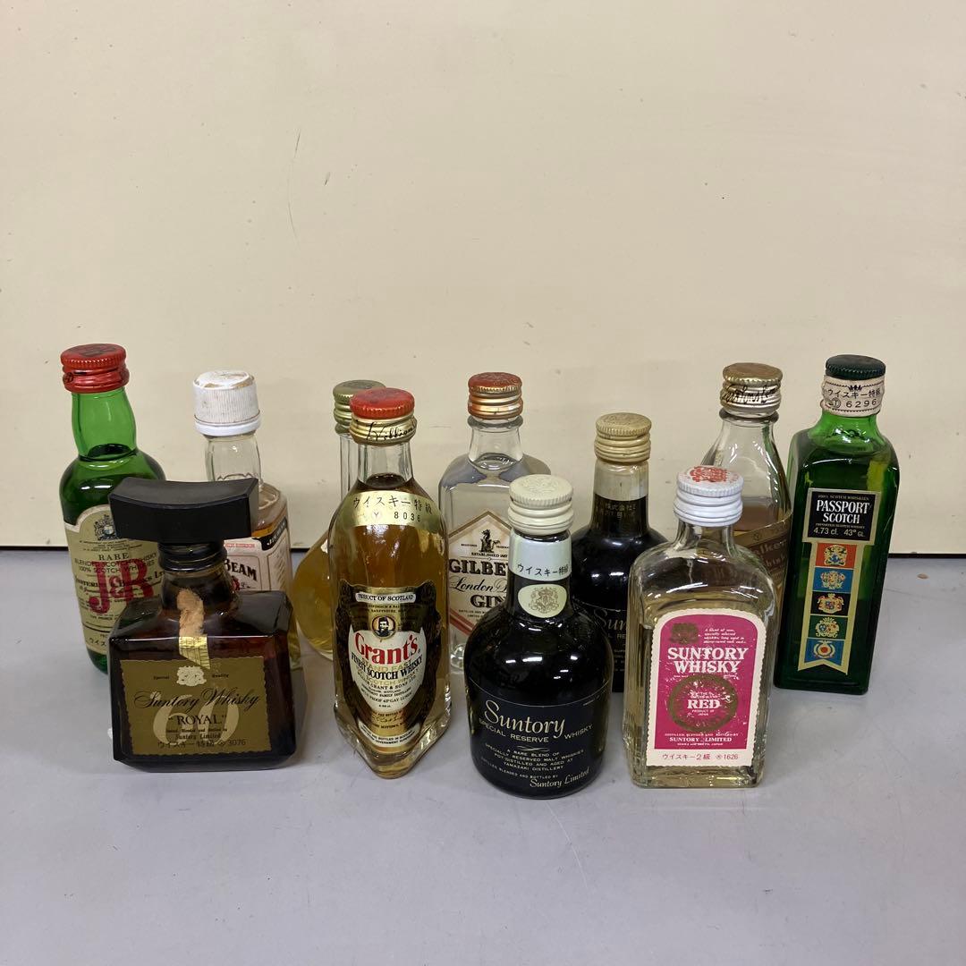 E-壁 ミニボトル 古酒 ウイスキー ジン まとめ売り 11本セット J&B