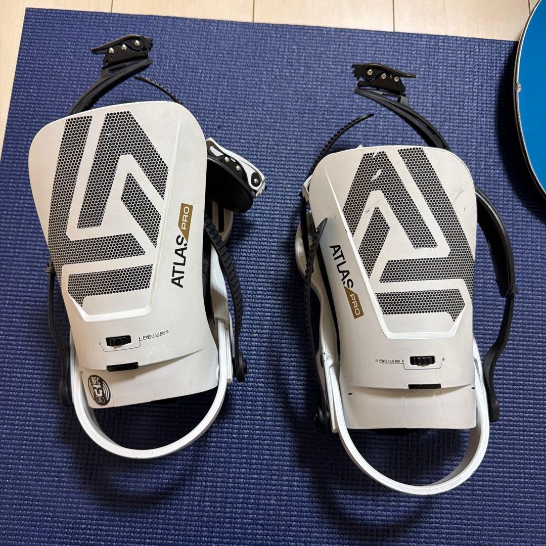 ATLAS Pro スノーボードビンディング ホワイト Sサイズ