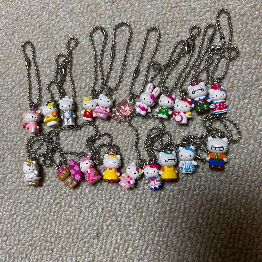 ハローキティキーホルダーボール20チェーン付き個キャラクターマスコットレア！希少