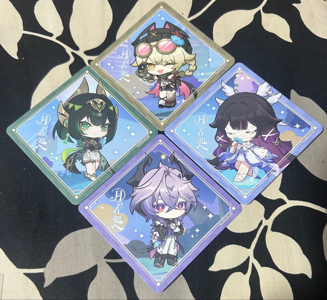 コースター　マザー牧場　原神　月の在処へ コースター 4種セット