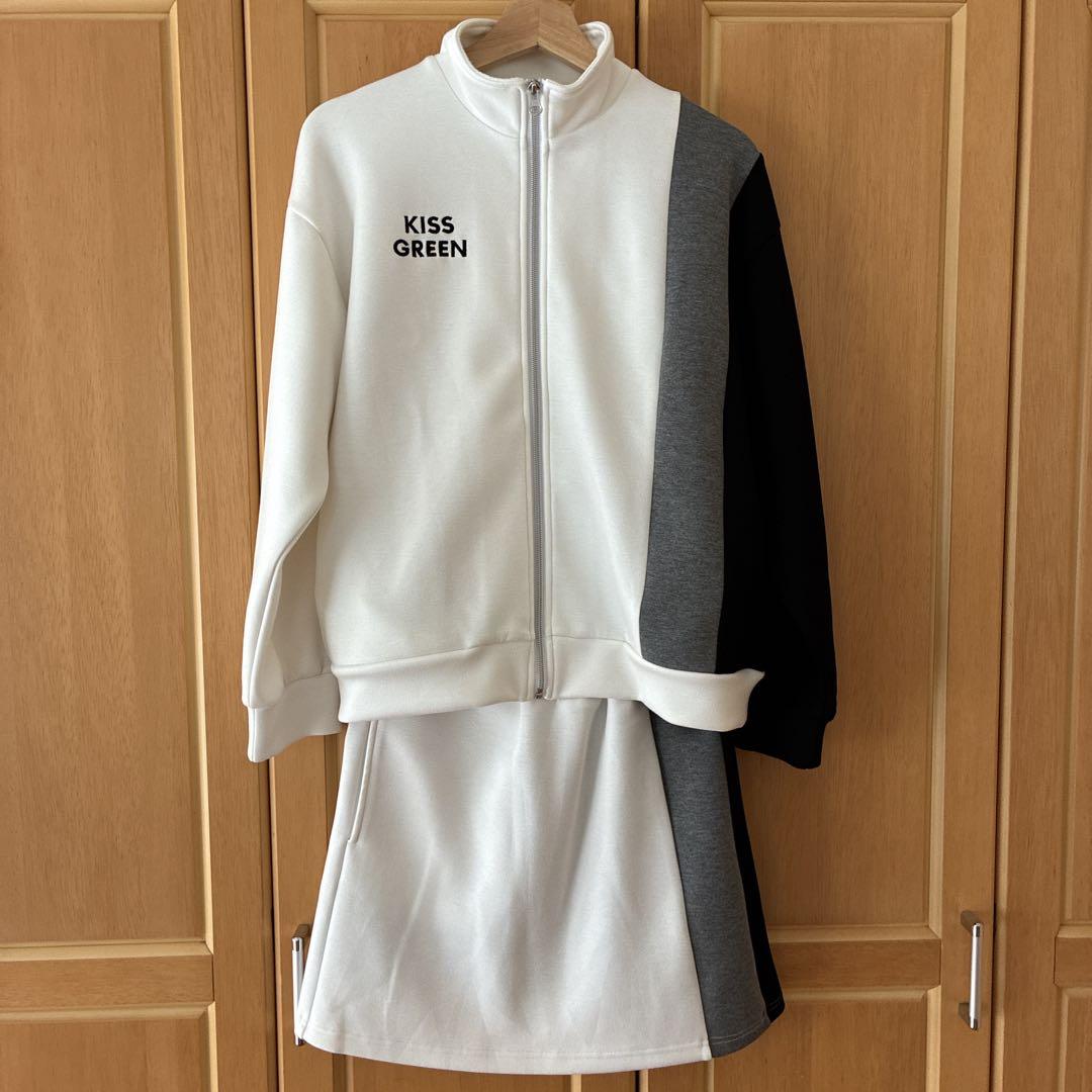 ミッチー座　専用　KISS GREEN セットアップ 黒/白/灰サイズ2 ゴルフ