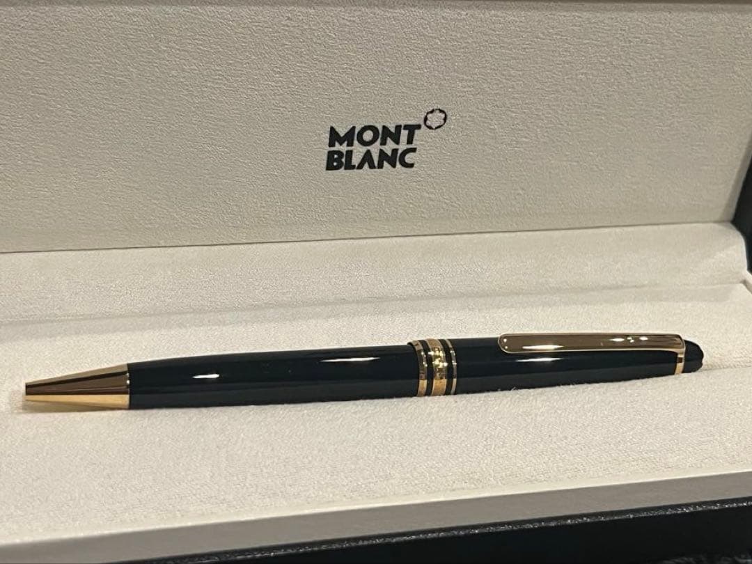 MONT BLANC 黒ボールペン ゴールド装飾
