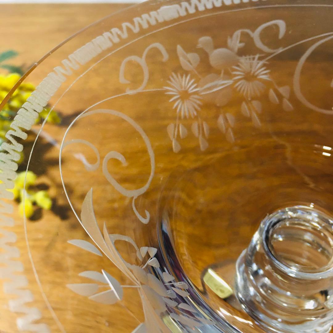 【稀少】ドイツ製　テレジアンタール　ラッヘル　グラヴィール　コンポート