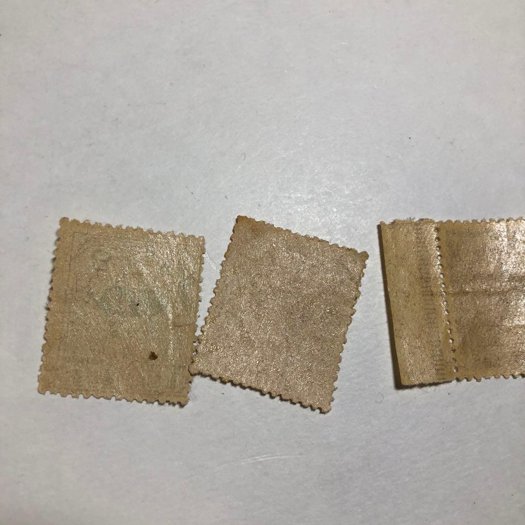 12587 旧大正毛紙切手セット 6, 8, 20, 50 SEN