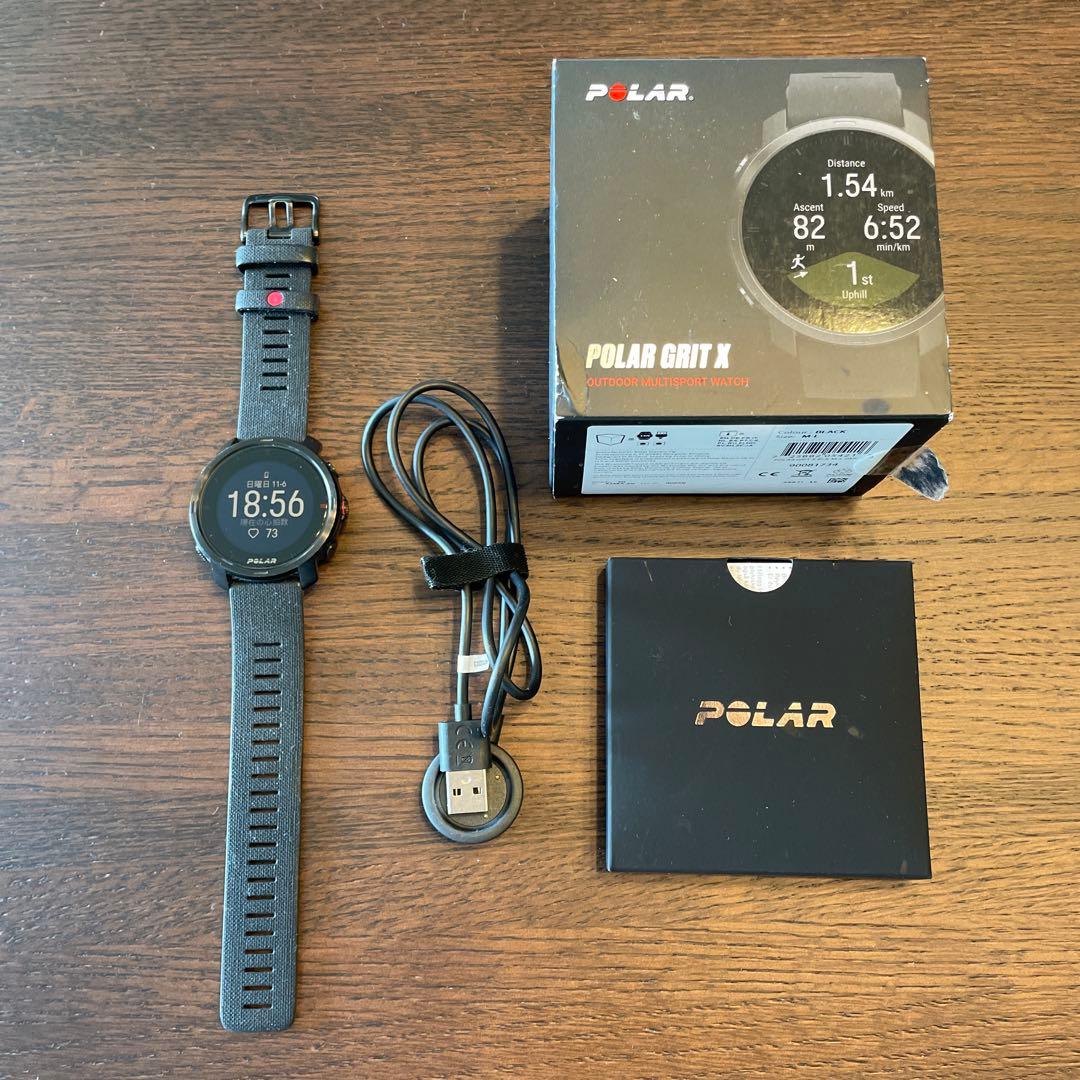 POLAR GRIT X ポラール　 スポーツウォッチ　ブラック　美品