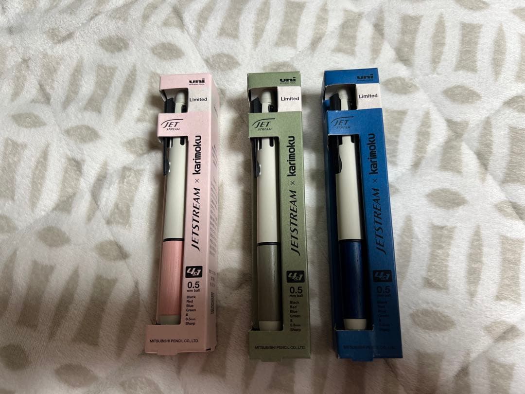 JETSTREAM 限定版 『karimoku』ボールペン 3色セット