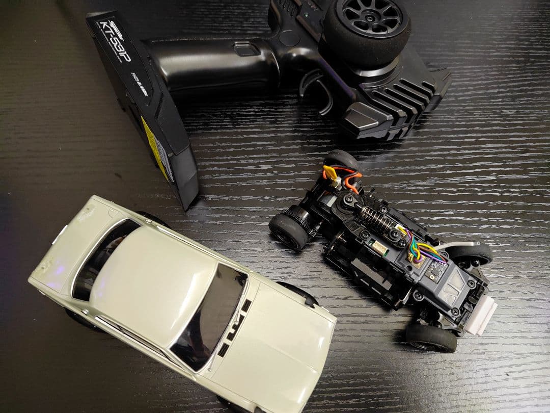 【1554z4】　京商 ミニッツ mr-04 ハコスカ ジャイロ付