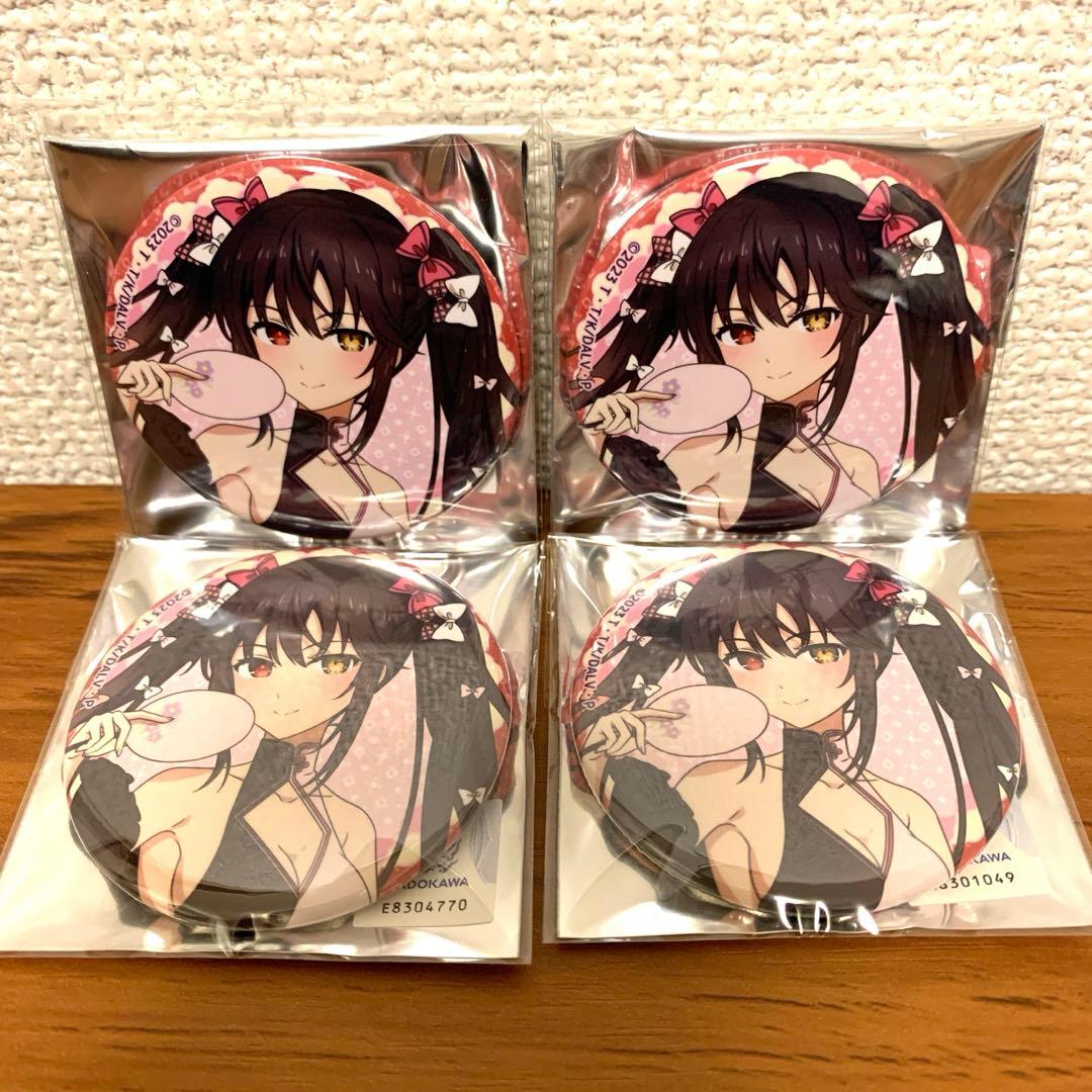 デート・ア・ライブ パステルチャイナ トレーディング缶バッジ　4個　 時崎狂三