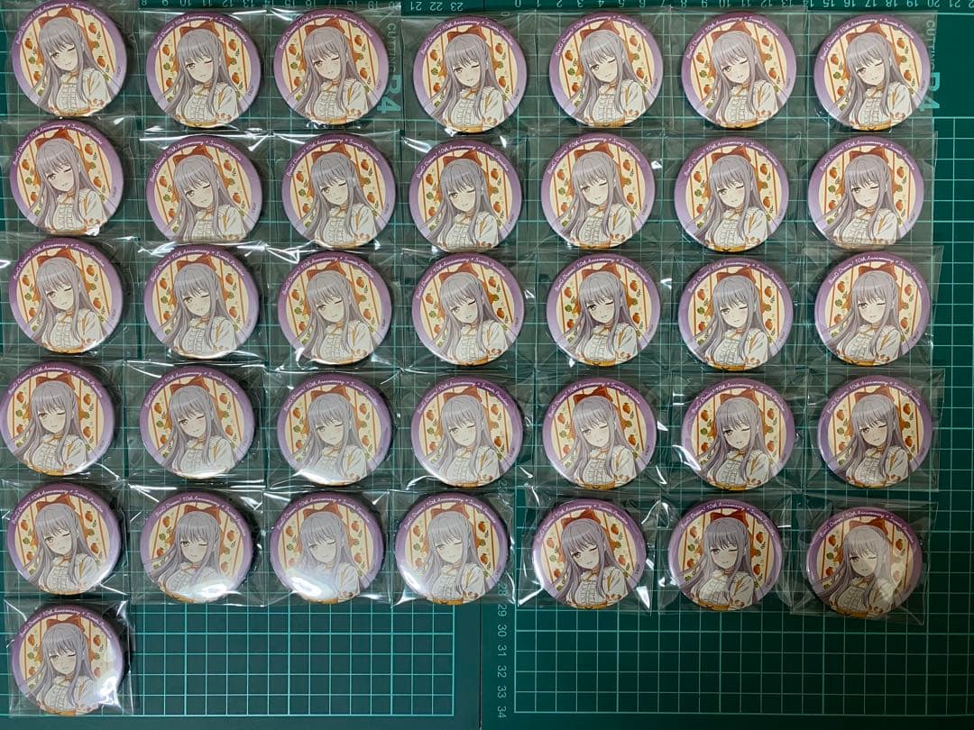 湊友希那 スイパラ 等身 缶バッジ バンドリ スイーツパラダイス 36個