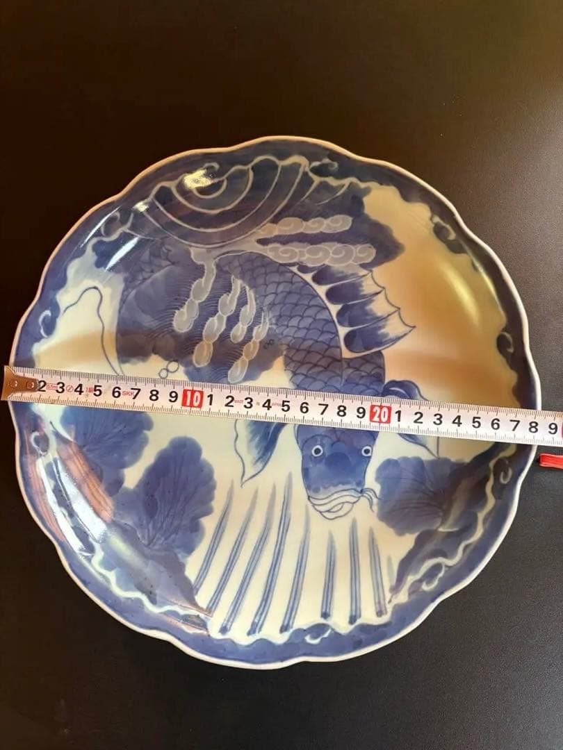 鯉の滝登り　皿　飾り皿