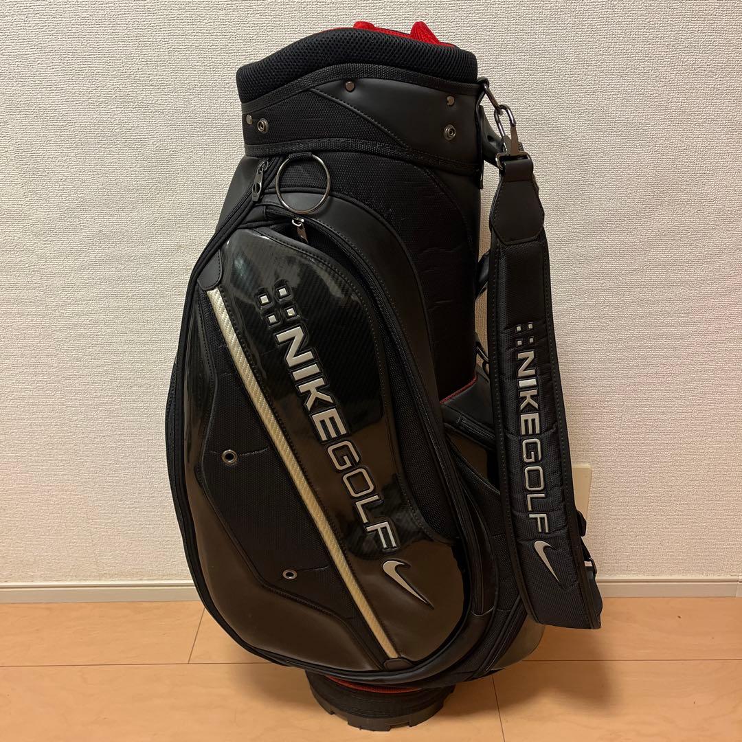 ナイキ ゴルフ キャディバッグ カート型 ブラック シルバー