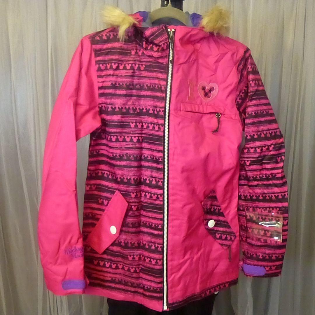 【着用一回】IGNIO×ディズニー スキーウェア 豪華フルセット ピンク M