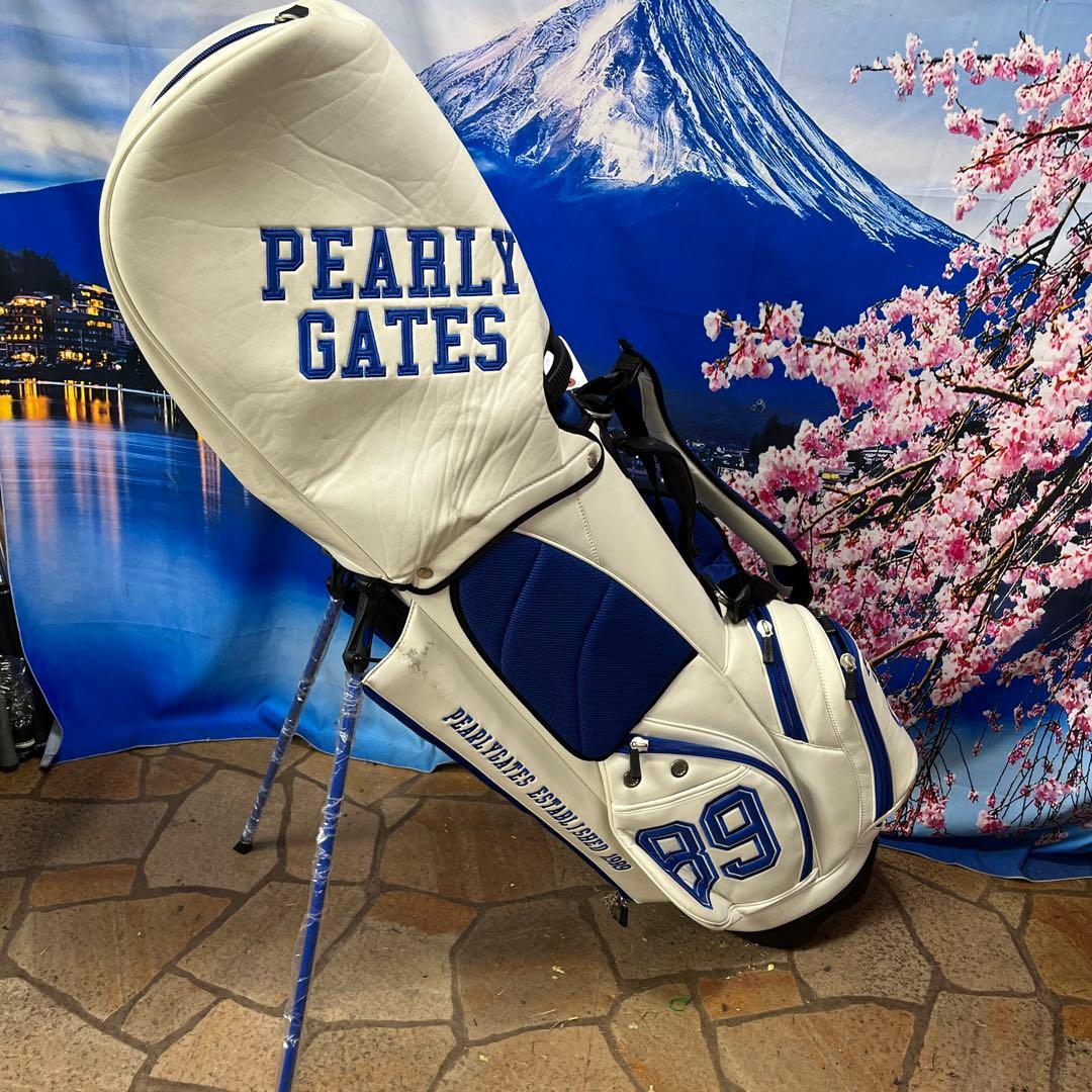 寶BT-1066 PEARLY GATES スタンドキャディバッグ 白