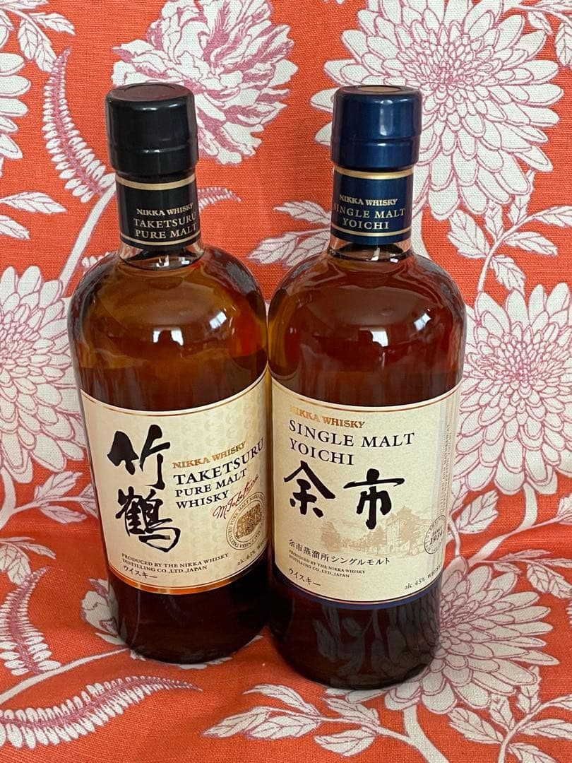 新品 未開封 ニッカウイスキー 竹鶴・余市 セット　700㎖　計2本　箱付き