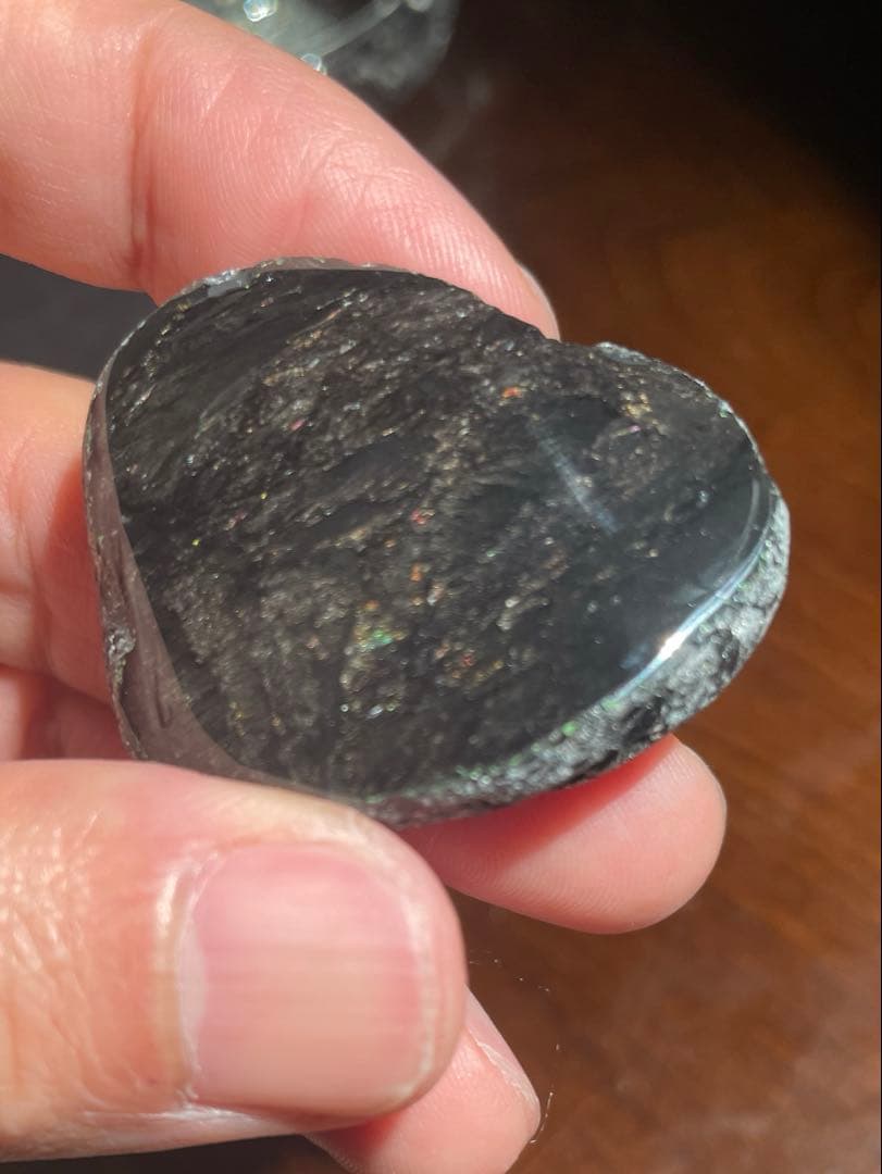 研磨品　十勝石玲瓏　スペシャルゴールデンレインボー