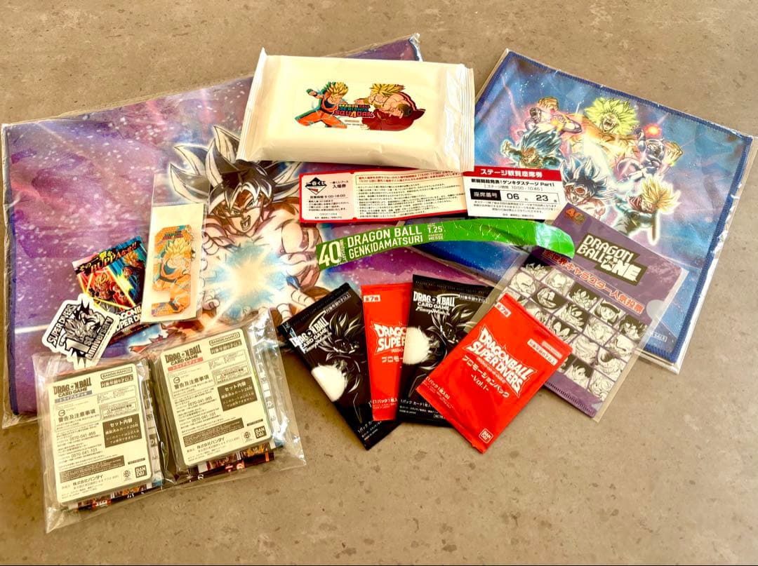 参加者限定　ドラゴンボール　ゲンキダマツリ　ダイバーズ　プロモ　タオル　チケット