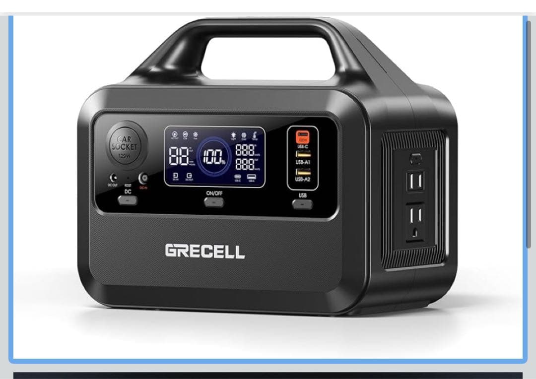 新品GRECELL 軽量ポータブル電源 230Wh キャンプ非常用電源停電対策