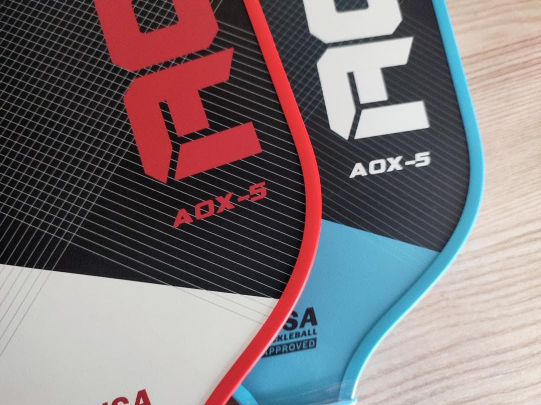 ピックルボール パドル セット ARRONAX カーボン加工の摩擦面 青 赤