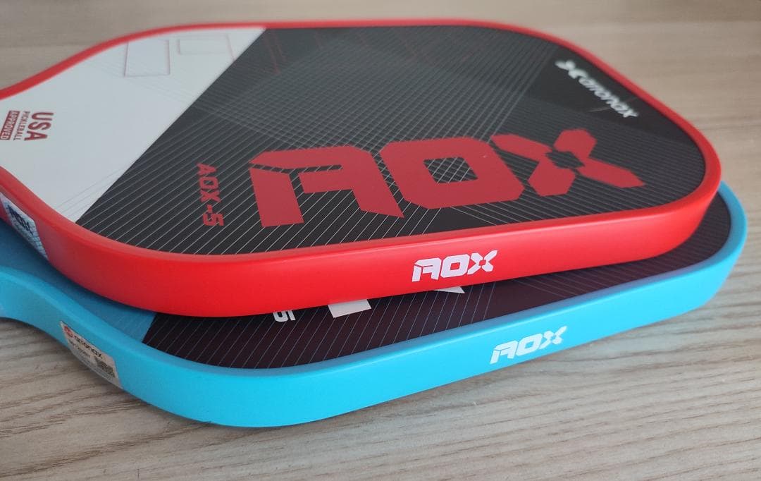 ピックルボール パドル セット ARRONAX カーボン加工の摩擦面 青 赤