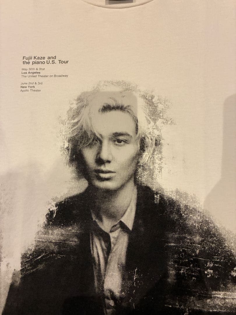 藤井風　USツアー肖像画Tシャツ　白　Mサイズ