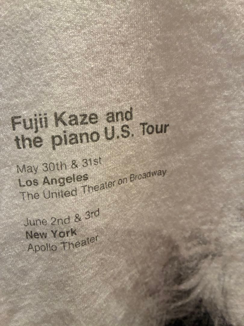 藤井風　USツアー肖像画Tシャツ　白　Mサイズ