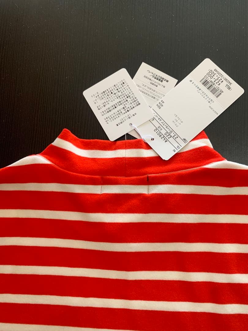 ARCHIVIO【新品未使用、タグ付き】ハイネックプルオーバーシャツ