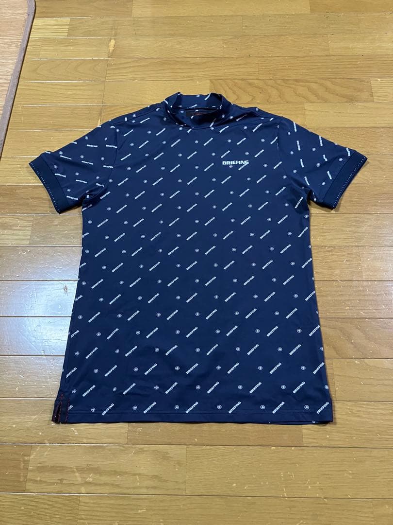 ブリーフィング　BRIEFING ネイビー Mサイズ モックネックシャツ