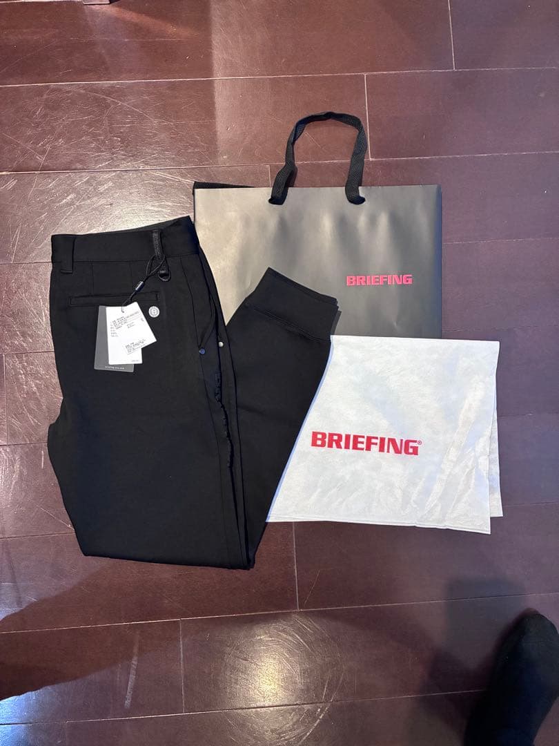 BRIEFING ブリーフィング 3Dロゴ ジョガーパンツ ブラック XL