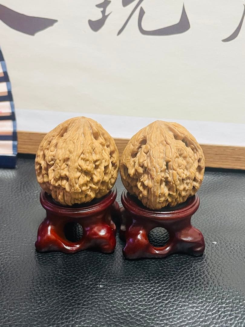 厚揚げNo.408❤️遊ぶクルミ　文玩核桃 希少変高級種平谷虎头王