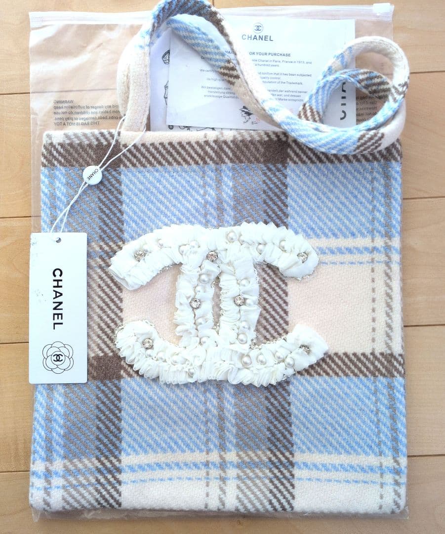 に*ま様 CHANEL チェック柄 トートバッグ