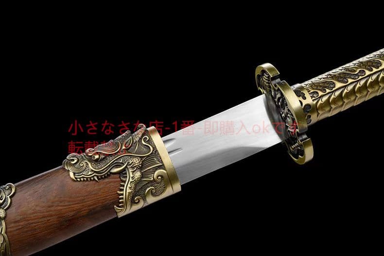 『金龍雀花梨木金』古兵器 武具 刀装具 日本刀 模造刀 居合刀