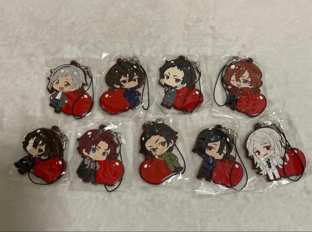 文豪ストレイドッグス　DEAD APPLE DA ラバーストラップ　コンプリート